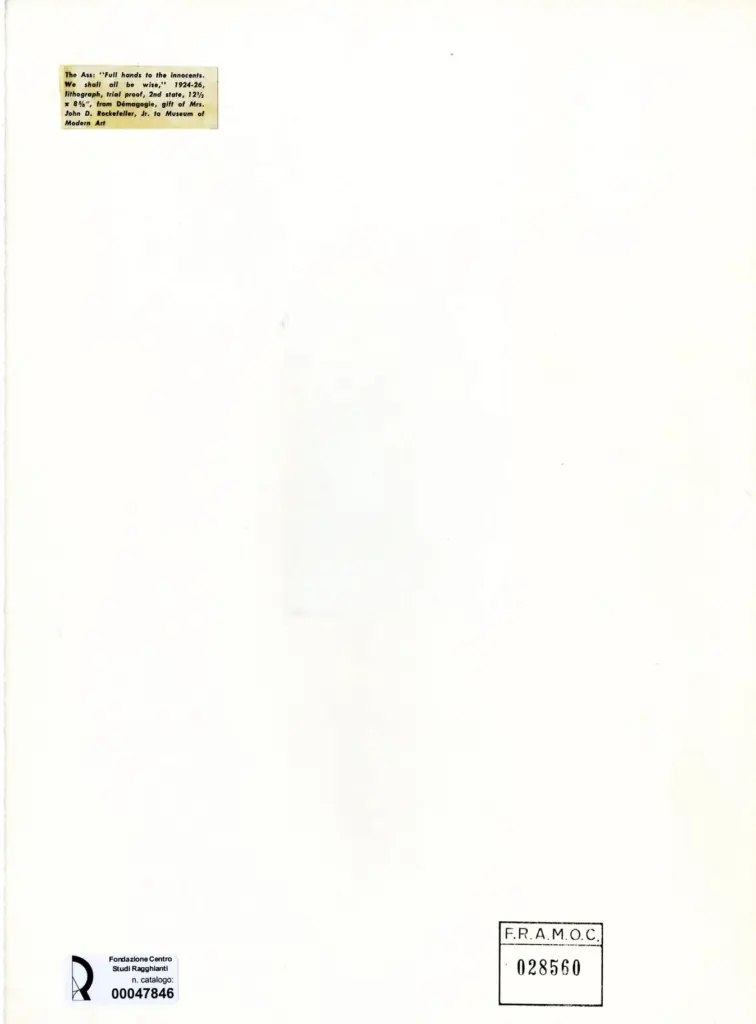 Galerie Bernheim-Jeune , Rouault, Georges - sec. XX - Full hands to the innocents. We shall all be wise , retro