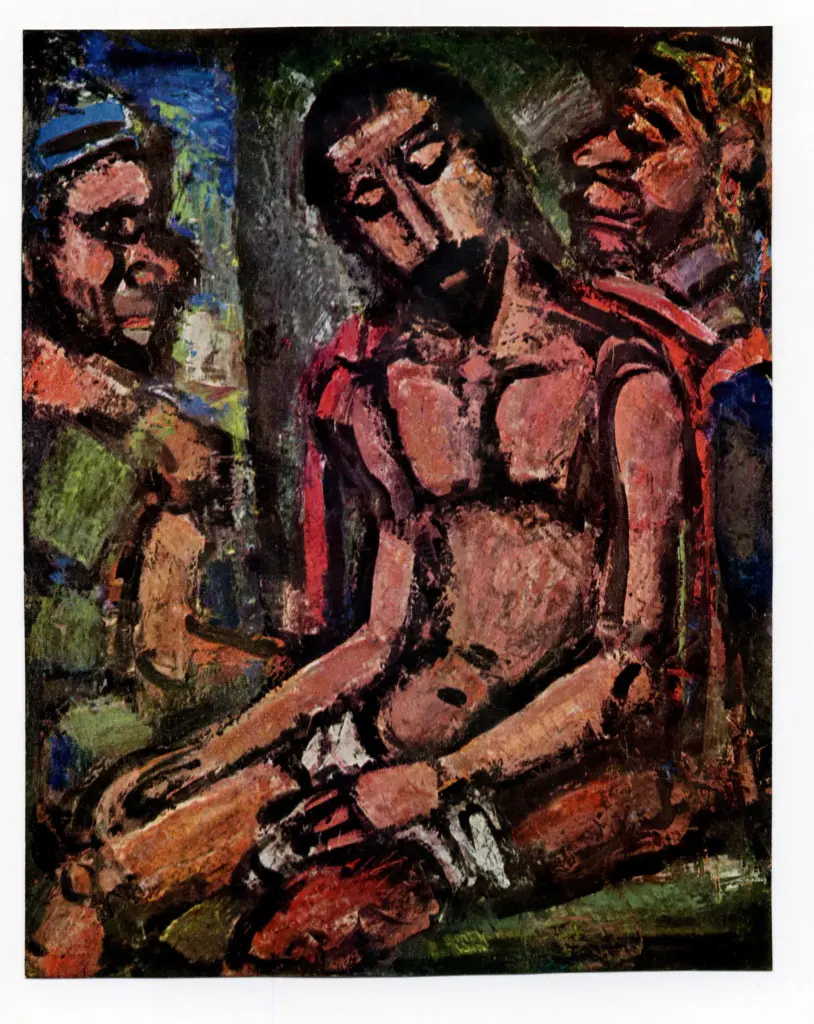 Anonimo , Rouault, Georges - sec. XX - Cristo schernito dai soldati , fronte