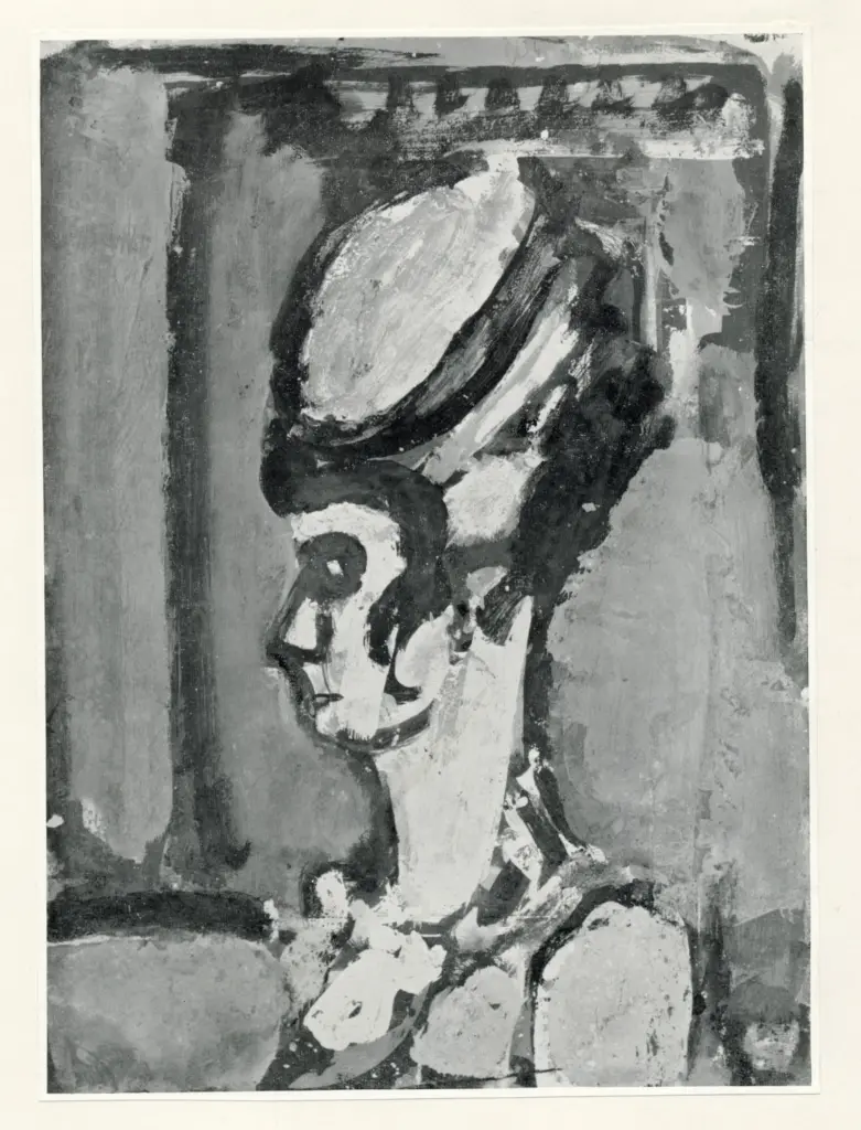 Anonimo , Rouault, Georges - sec. XX - Testa di donna , fronte