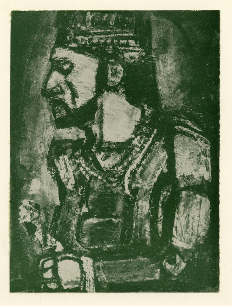 Anonimo , Rouault, Georges - sec. XX - Il vecchio re , fronte