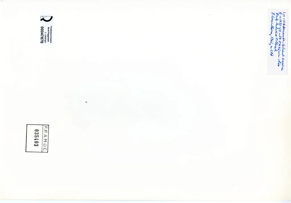 Anonimo , Rouault, Georges - sec. XX - Il Santo Sudario , retro