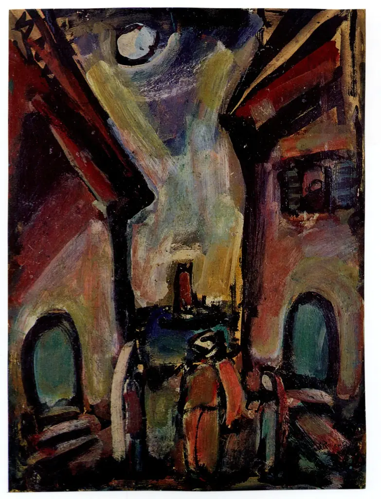 Anonimo , Rouault, Georges - sec. XX - Promenade du P&egrave;re Ubu , fronte