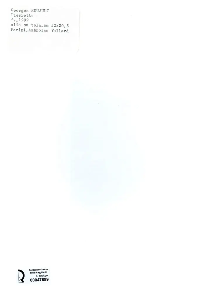 Anonimo , Rouault, Georges - sec. XX - Pierrette , retro