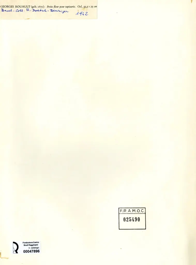 Anonimo , Rouault, Georges - sec. XX , retro