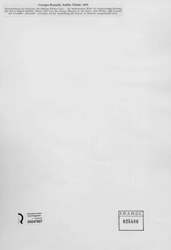 Anonimo , Rouault, Georges - sec. XX , retro