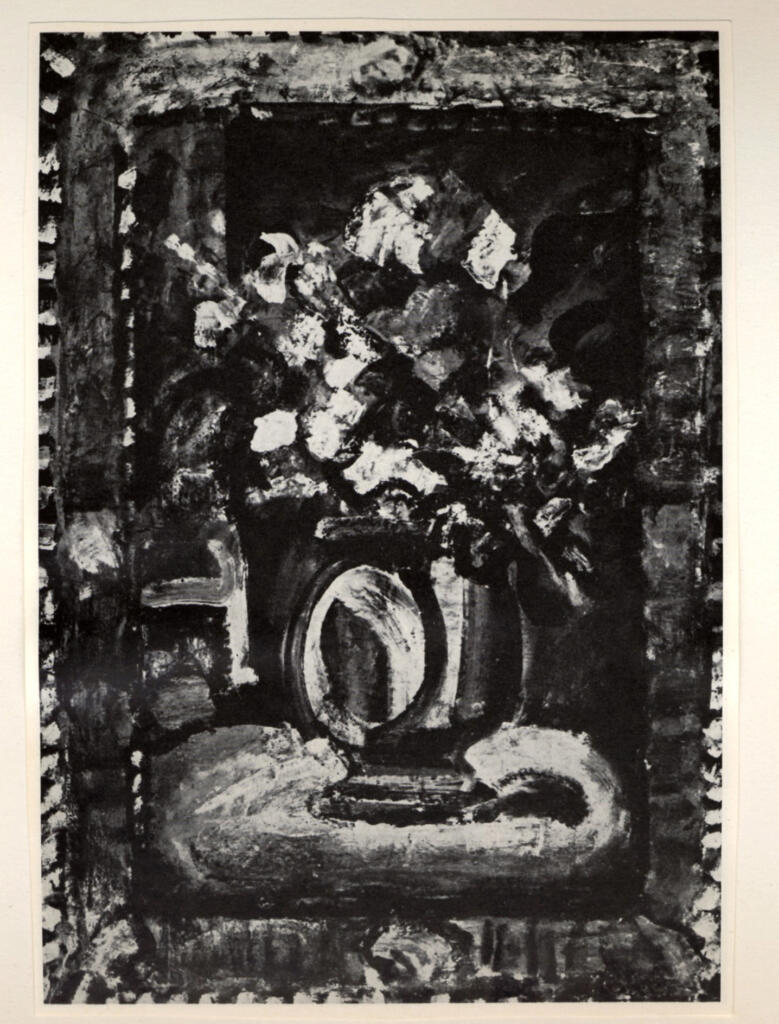Anonimo , Rouault, Georges - sec. XX - Natura morta con vaso di fiori , fronte