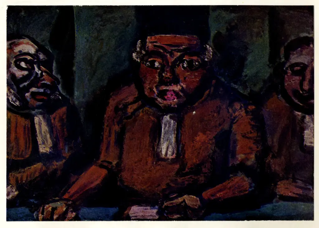 Anonimo , Rouault, Georges - sec. XX - Tre giudici , fronte