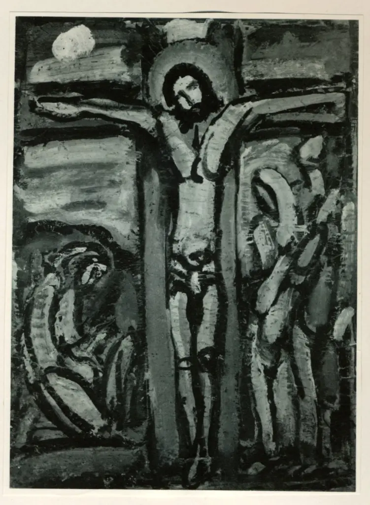 Anonimo , Rouault, Georges - sec. XX - Crocifissione , fronte