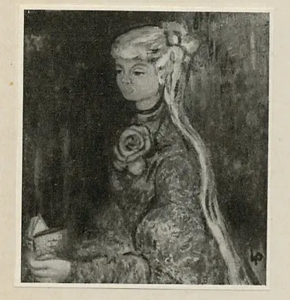 Roux, Vincent , Ragazza con rosa