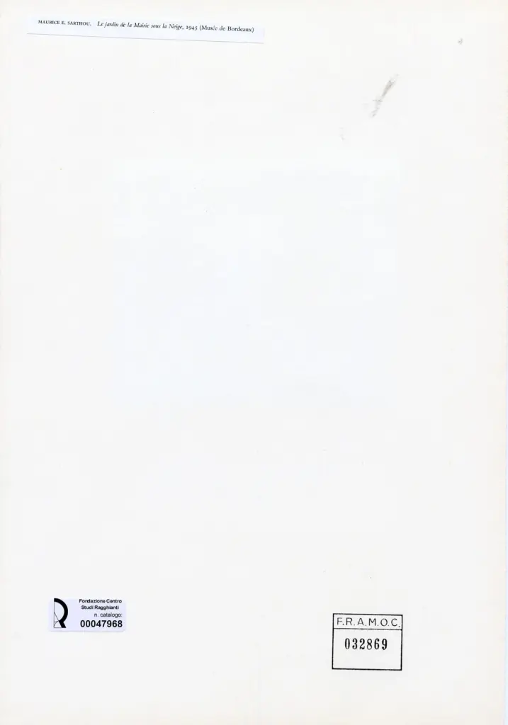 Sarthou, Maurice E. - sec. XX , retro