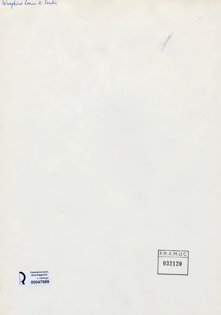 Anonimo , Di Senlis, Seraphine Louis - sec. XX - Fiori , retro