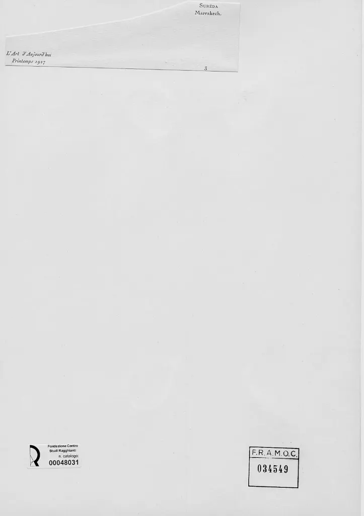 Anonimo , Sureda, Andr&eacute; - sec. XIX/ XX - Marrakech , retro