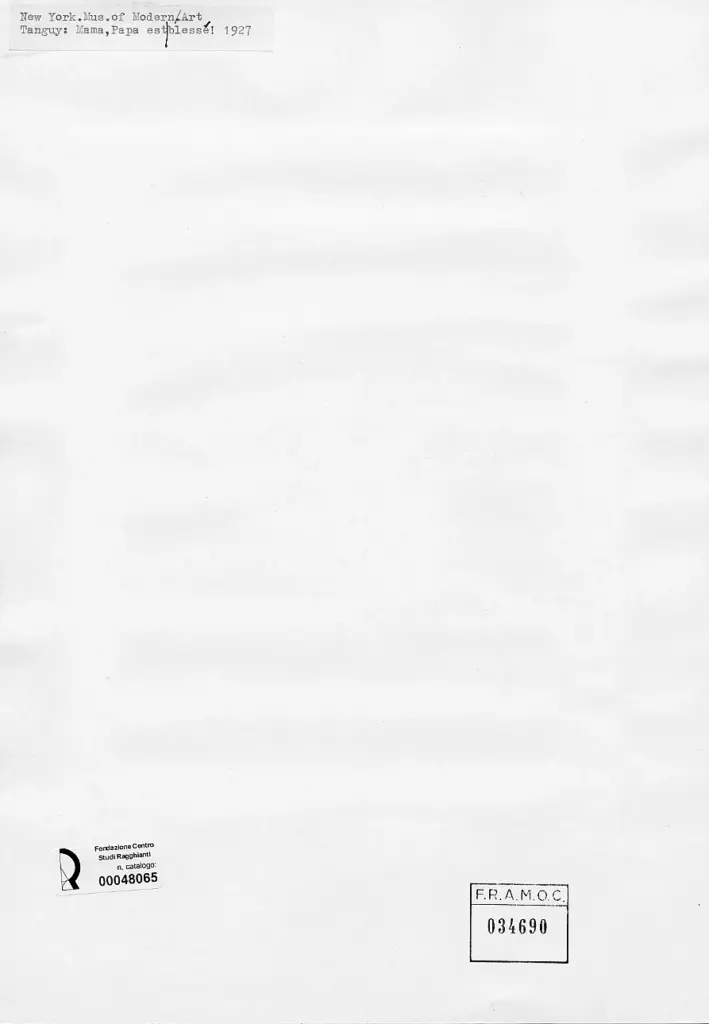 Anonimo , Tanguy, Yves - sec. XX - Mamma, pap&agrave; &egrave; ferito , retro