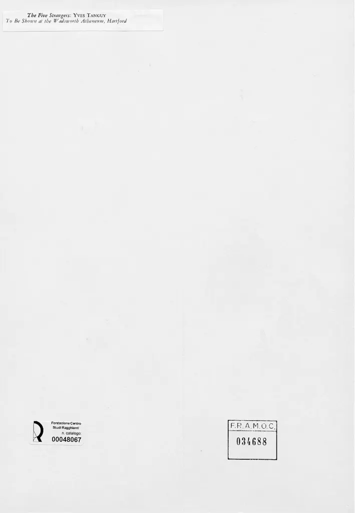 Tanguy, Yves , retro