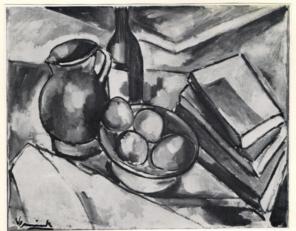 Galerie Bernheim-Jeune , Vlaminck, Maurice - sec. XX - Le compotier de pommes , fronte