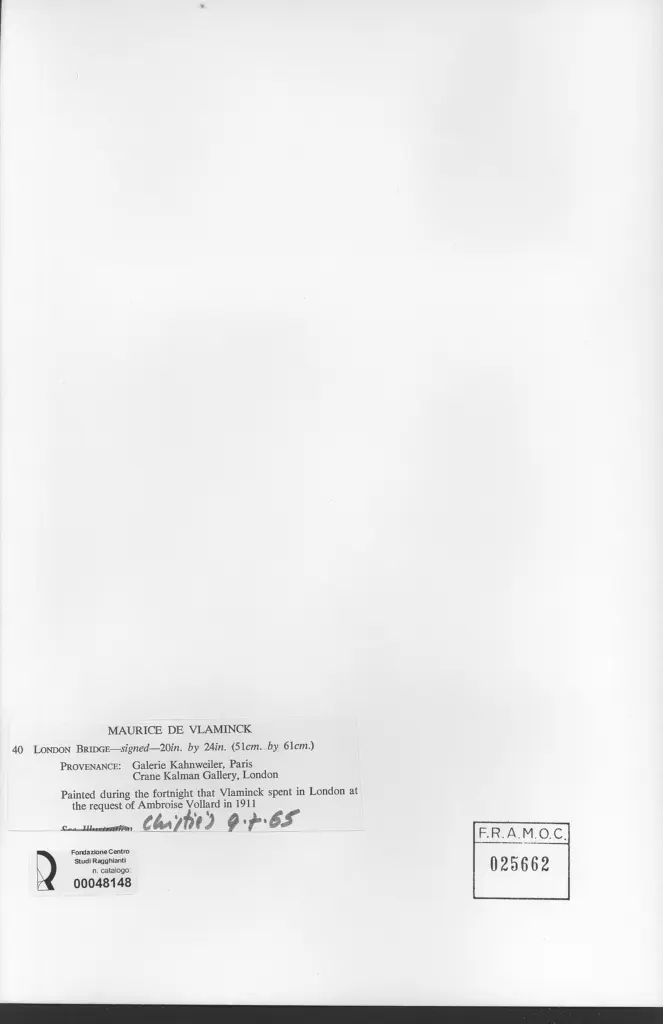 Galerie Bernheim-Jeune , Vlaminck, Maurice , retro