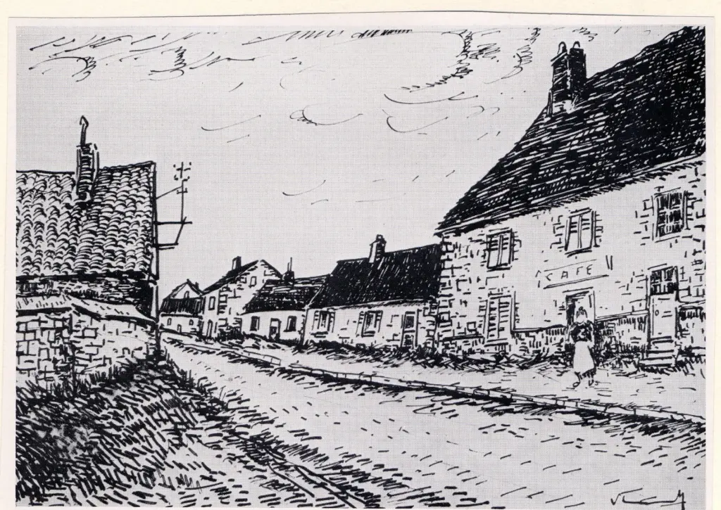 Galerie Bernheim-Jeune , Vlaminck, Maurice - sec. XX - Route d'un Village , fronte