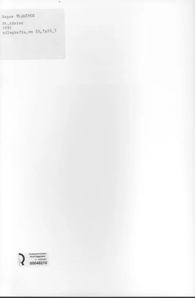 Anonimo , Vlaminick, Roger sec. XX , retro