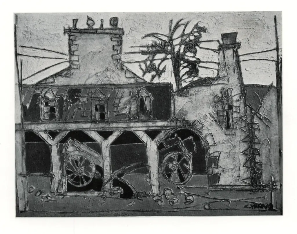 Venard, Claude , Corte dell'Hotel a Point Croix, Bretagna -