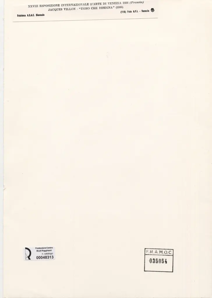 A.F.I. Agenzia Fotografica Industriale , retro