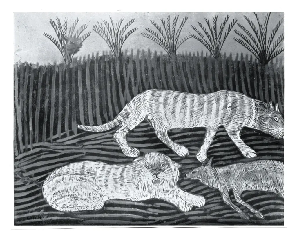 Vivin, Louis , Le tigri e la loro preda -