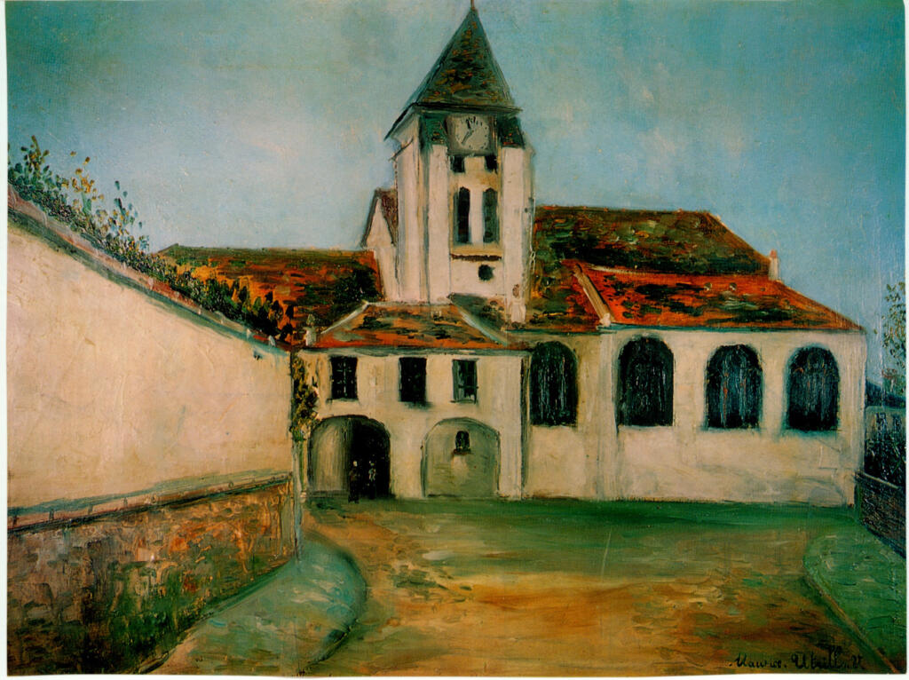 Galerie Bernheim-Jeune , Utrillo, Maurice - sec. XX - La chiesa di Grosley , fronte