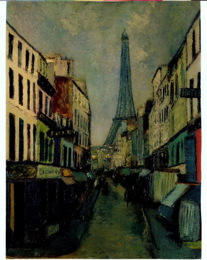 Galerie Bernheim-Jeune , Utrillo, Maurice - sec. XX - via St.Dominique , fronte