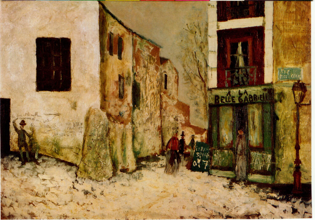 Galerie Bernheim-Jeune , Utrillo, Maurice - sec. XX - A' la belle Gabrielle , fronte