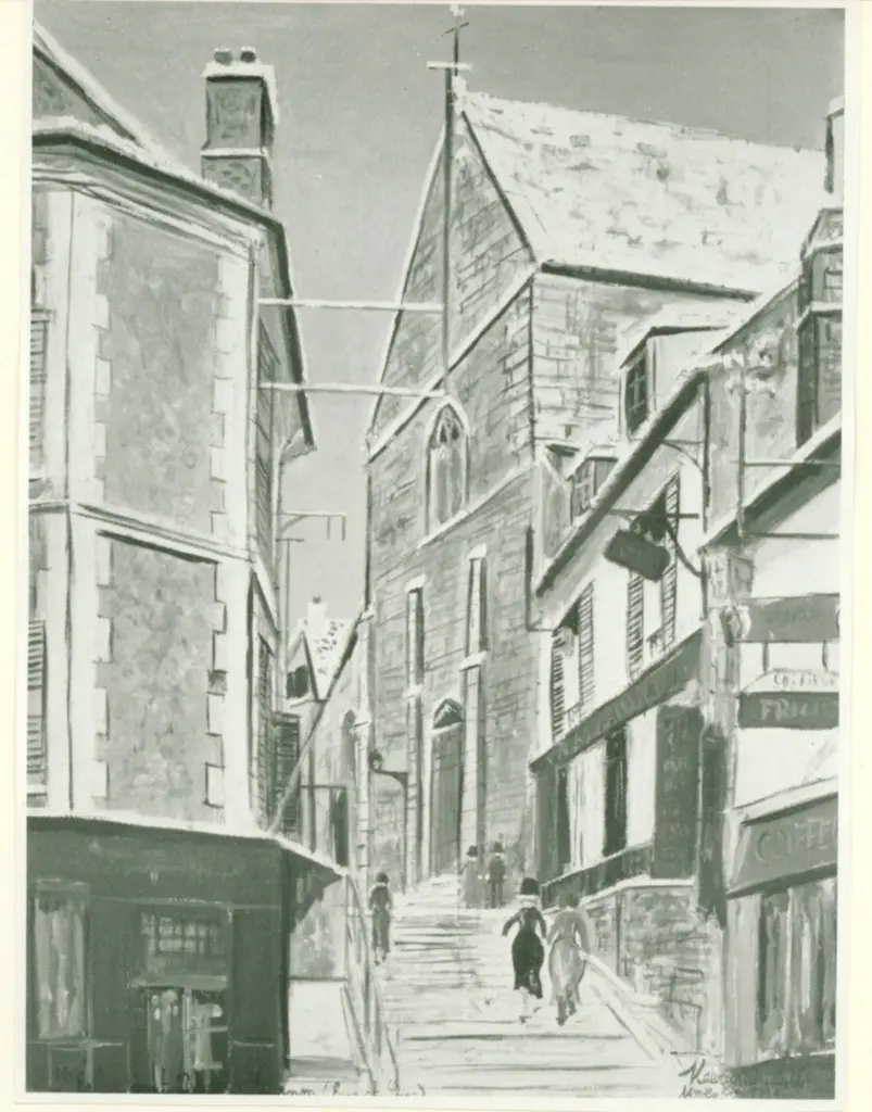 Anonimo , Utrillo, Maurice - sec. XX - L'Eglise de S.Pierre &agrave; Epernon (Eure-et-Loire) , fronte