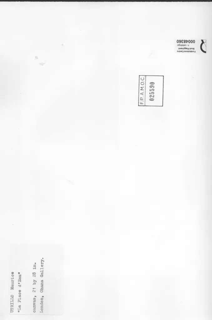 Anonimo , Utrillo, Maurice , retro