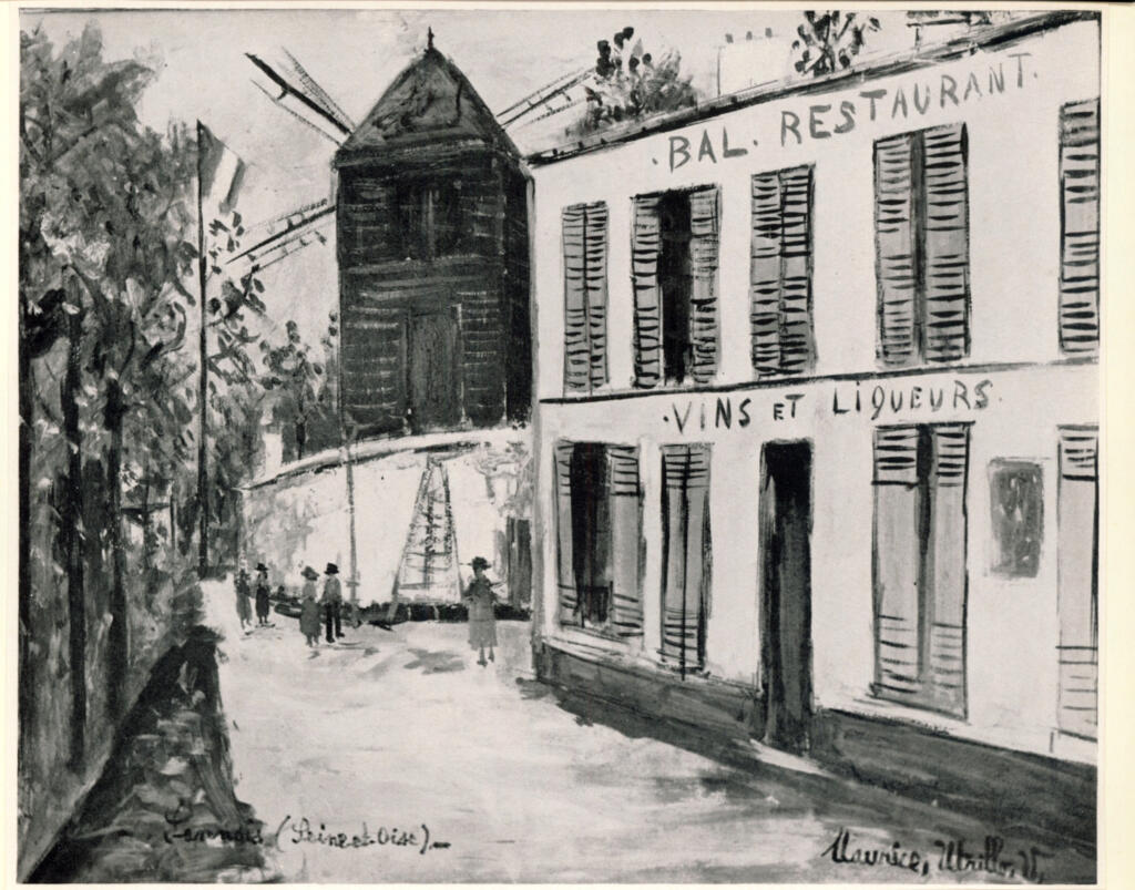Anonimo , Utrillo, Maurice - sec. XX - Restaurant à Sannois , fronte