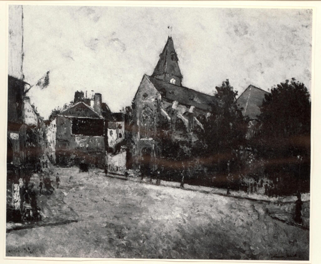Anonimo , Utrillo, Maurice - sec. XX - L'église de St. Médard , fronte