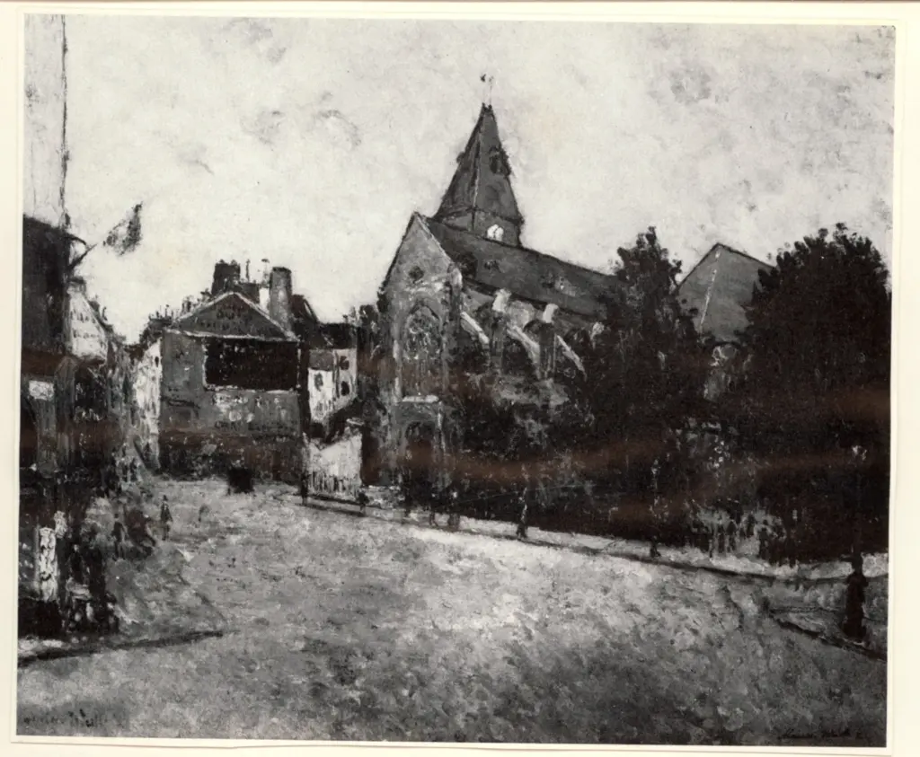 Anonimo , Utrillo, Maurice - sec. XX - L'&eacute;glise de St. M&eacute;dard , fronte