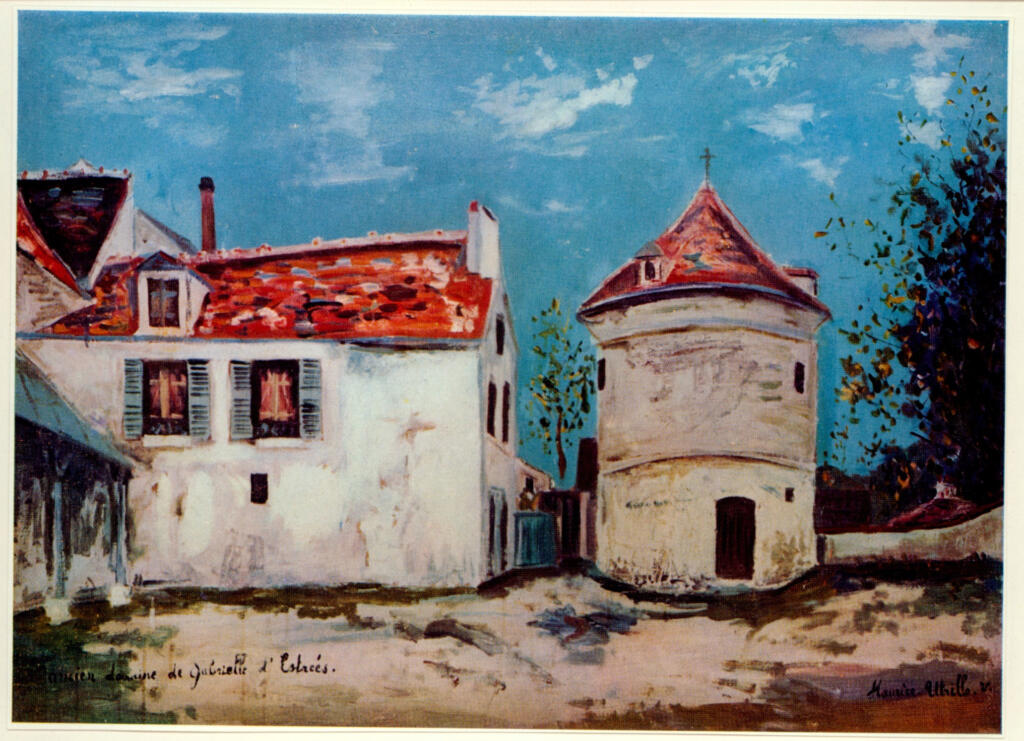 Anonimo , Utrillo, Maurice - sec. XX - Ancien domaine de Gabrielle d'Estrée , fronte