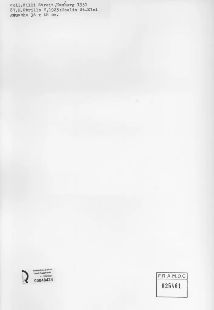 Anonimo , Utrillo, Maurice , retro