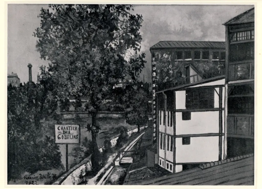 Anonimo , Utrillo, Maurice - sec. XX - La bievre aux Gobelins , fronte