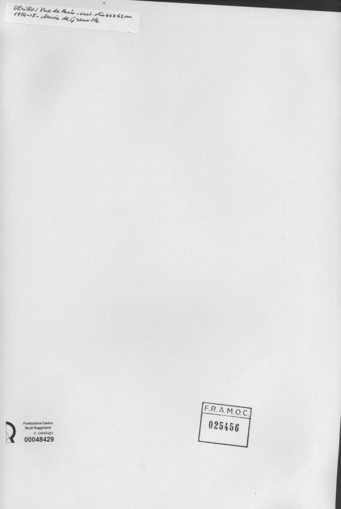 Anonimo , Utrillo, Maurice - sec. XX , retro
