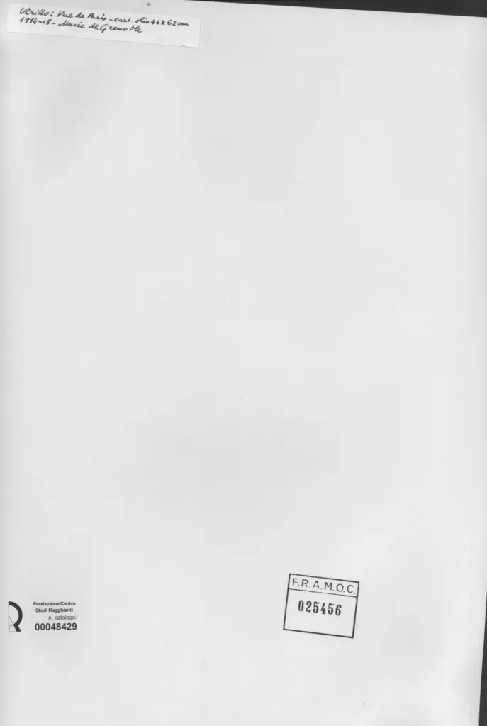 Anonimo , Utrillo, Maurice - sec. XX , retro