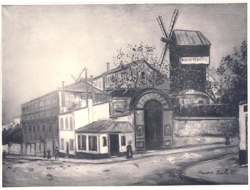 Anonimo , Utrillo, Maurice - sec. XIX - Le Moulin da la Galette , fronte