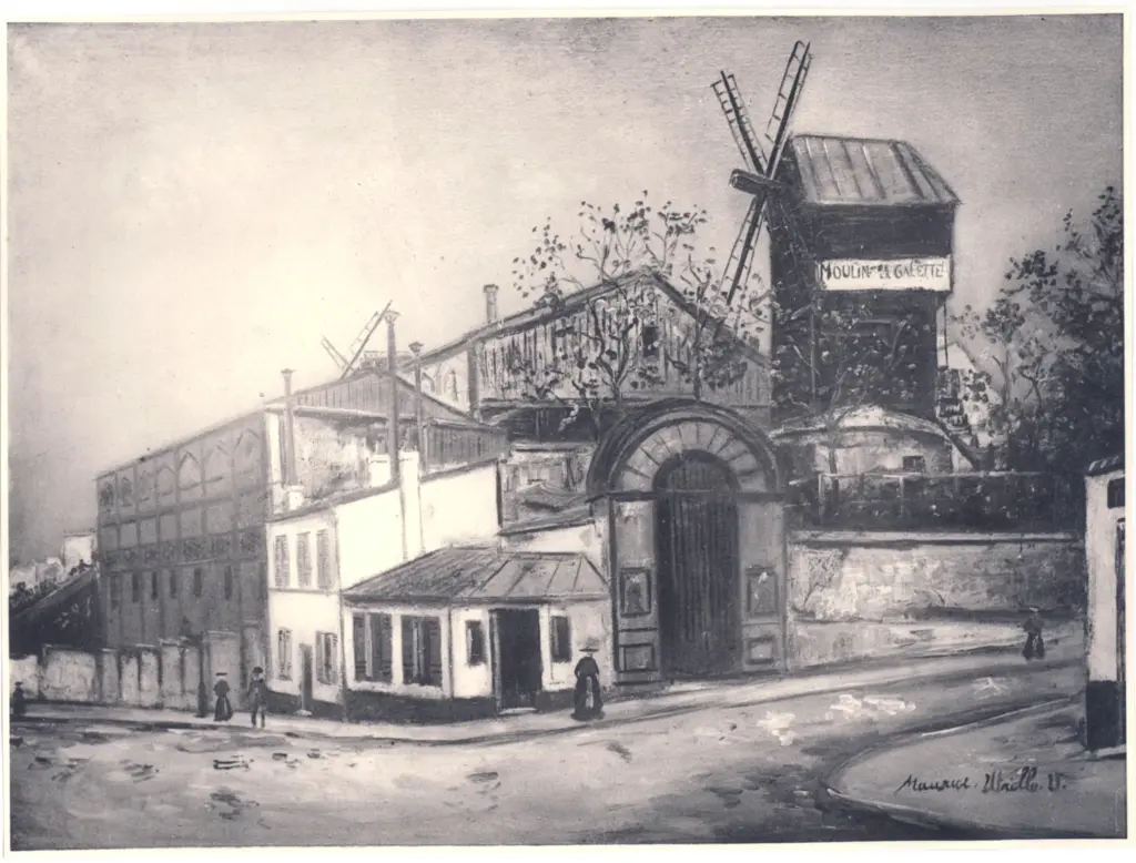 Anonimo , Utrillo, Maurice - sec. XIX - Le Moulin da la Galette , fronte