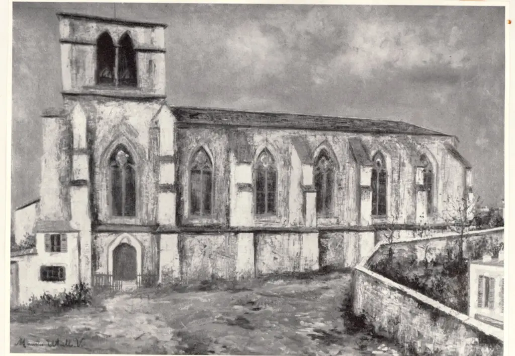 Anonimo , Utrillo, Maurice - sec. XX - L'eglise de Sauviant , fronte