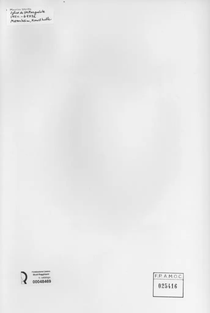 Anonimo , Utrillo, Maurice - sec. XX - Eglise de St. Marguerite , retro