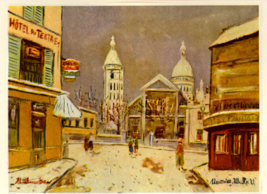 Utrillo, Maurice , Snow on Montmartre -