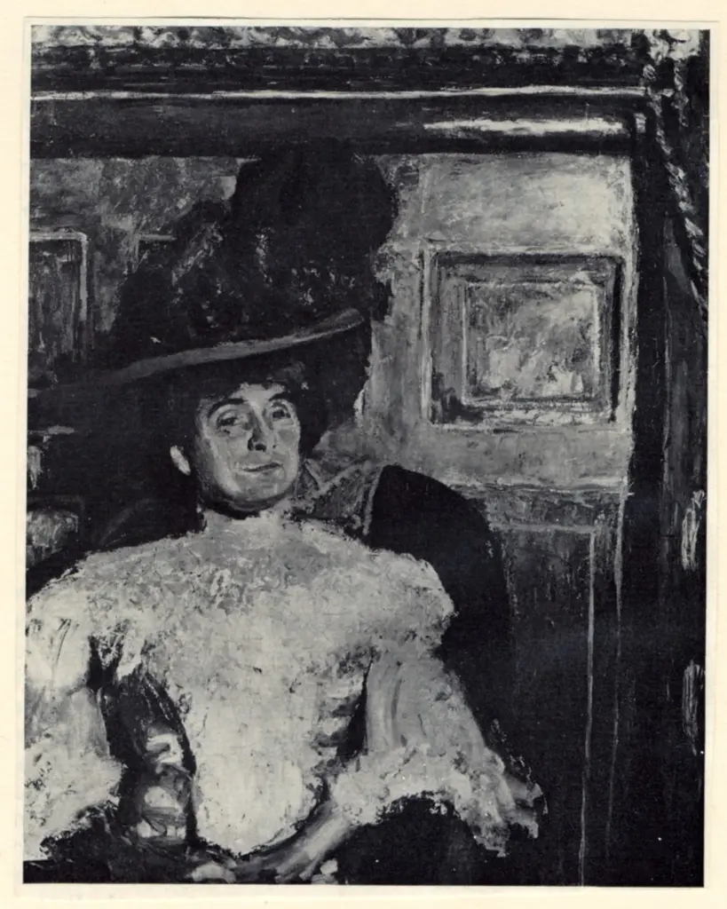 Anonimo , Vuillard, Edouard - sec. XX - Madame Hessel in green hat , fronte