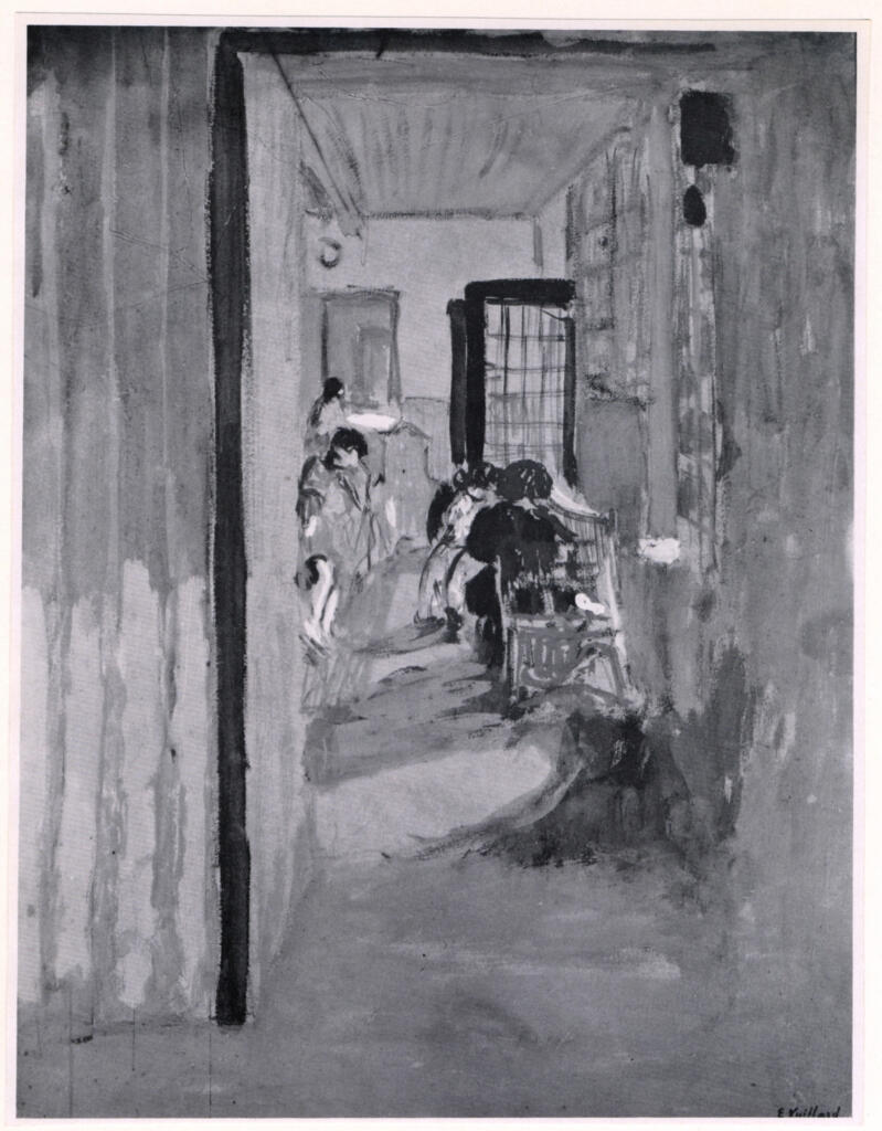 Anonimo , Vuillard, Edouard - sec. XX - Les enfants à Villerville , fronte