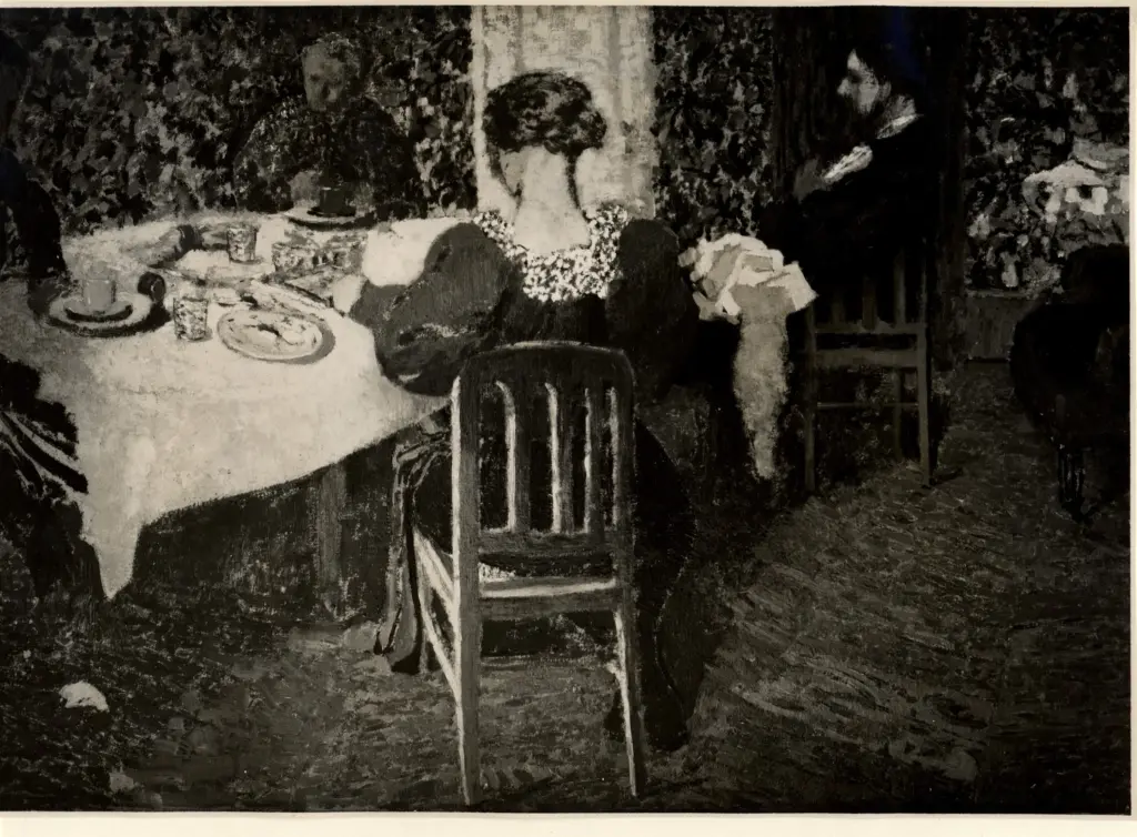 Anonimo , Vuillard, Edouard - sec. XIX - Family at table , fronte