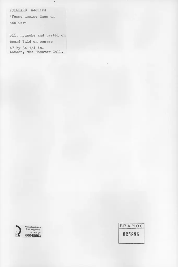 Anonimo , Vuillard, Edouard , retro
