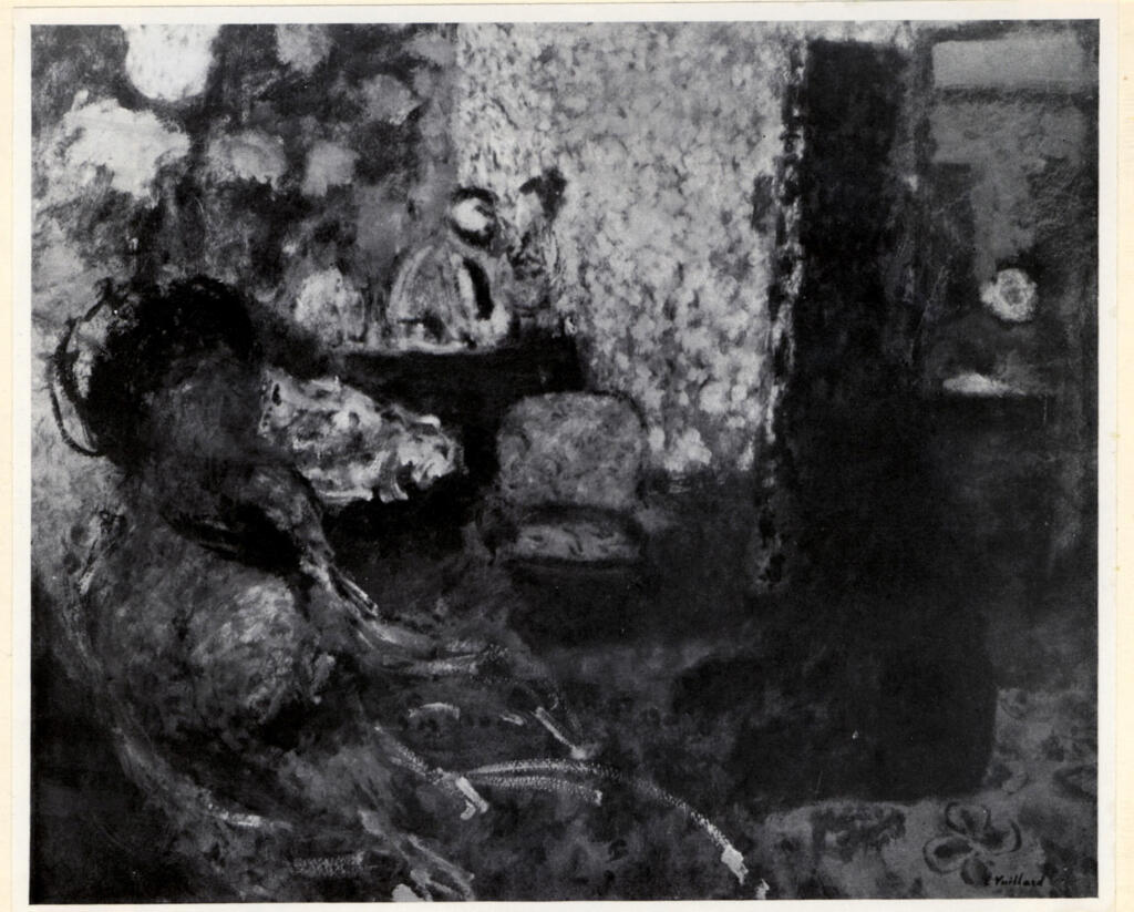 Anonimo , Vuillard, Edouard - sec. XX - Scène d'intérieur , fronte