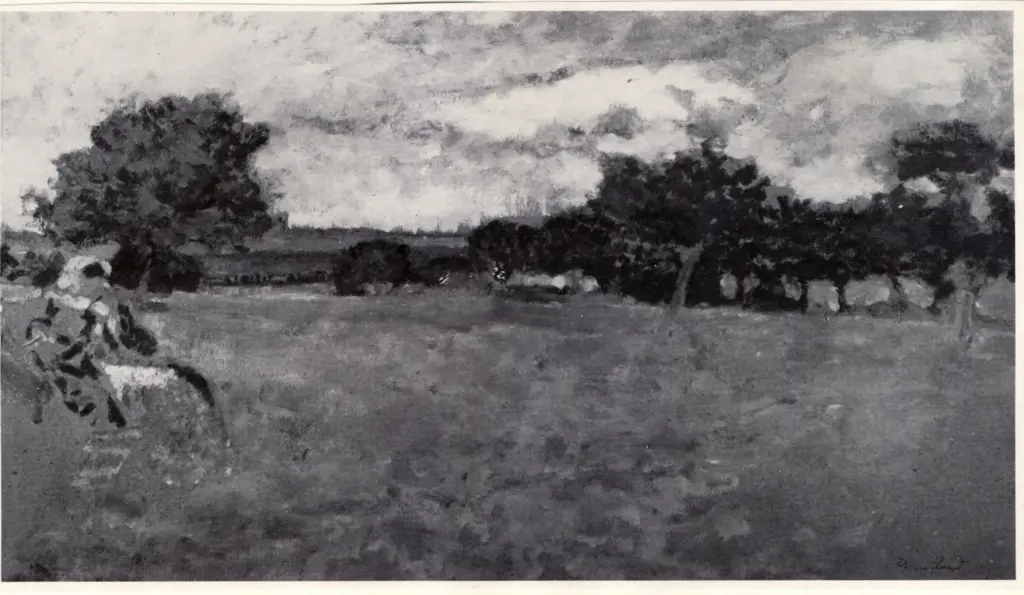 Anonimo , Vuillard, Edouard - sec. XX - Femme assise dans un pr&eacute; en Normandie , fronte