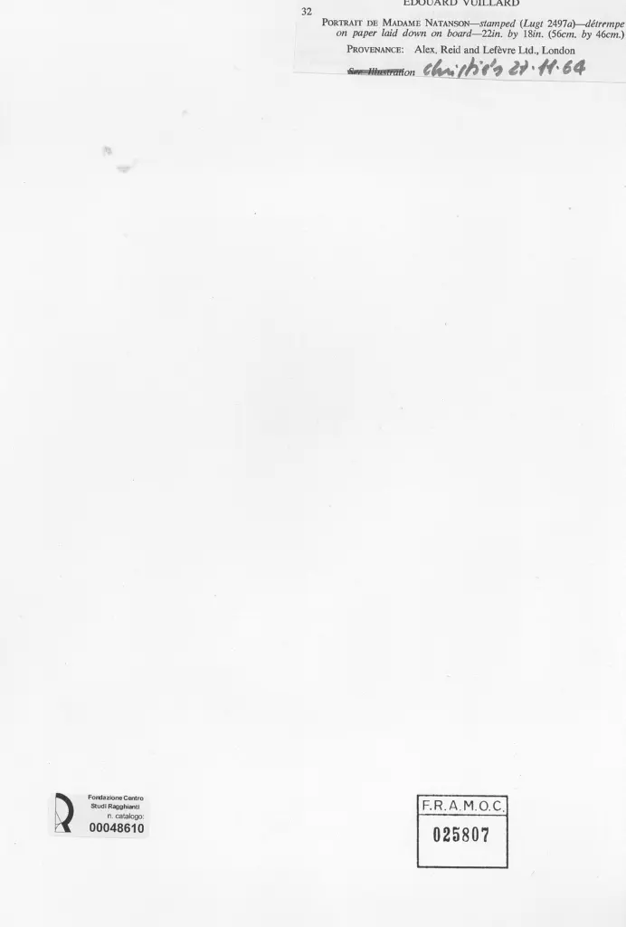 Anonimo , Vuillard, Edouard , retro